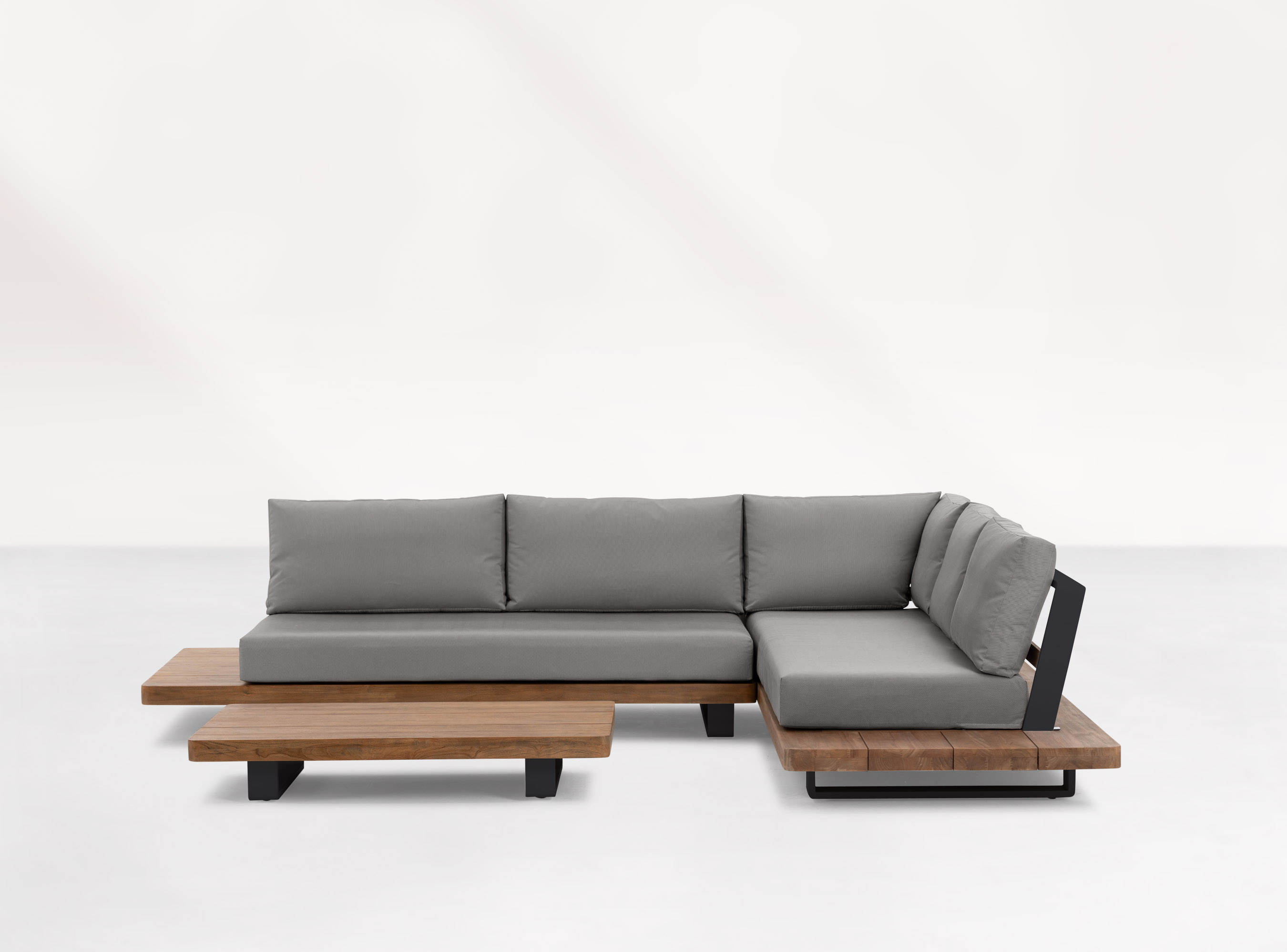 Life Loungeecke Set2 FITZ ROY Teak lava inkl. Polster