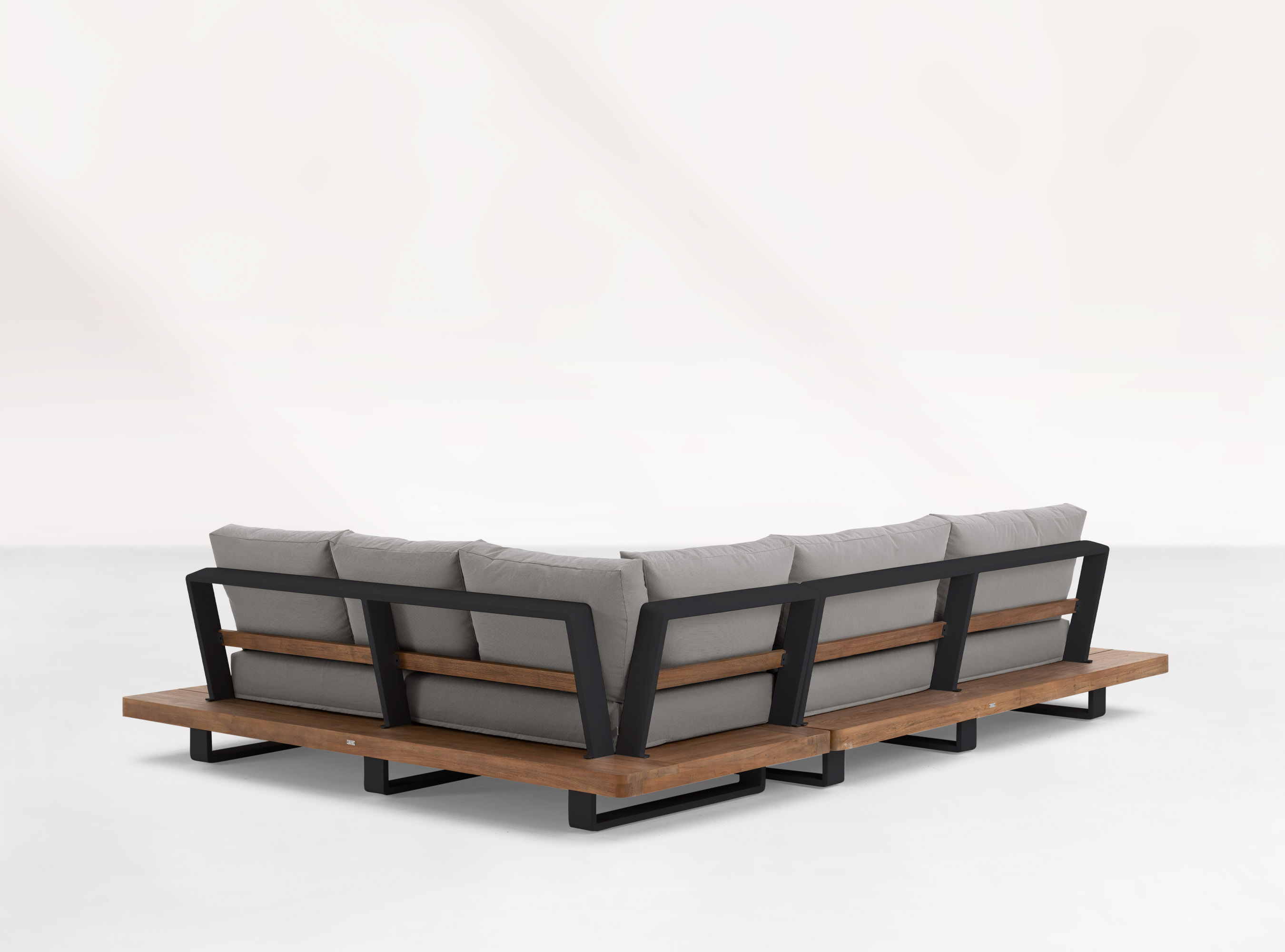 Life Loungeecke Set2 FITZ ROY Teak lava inkl. Polster