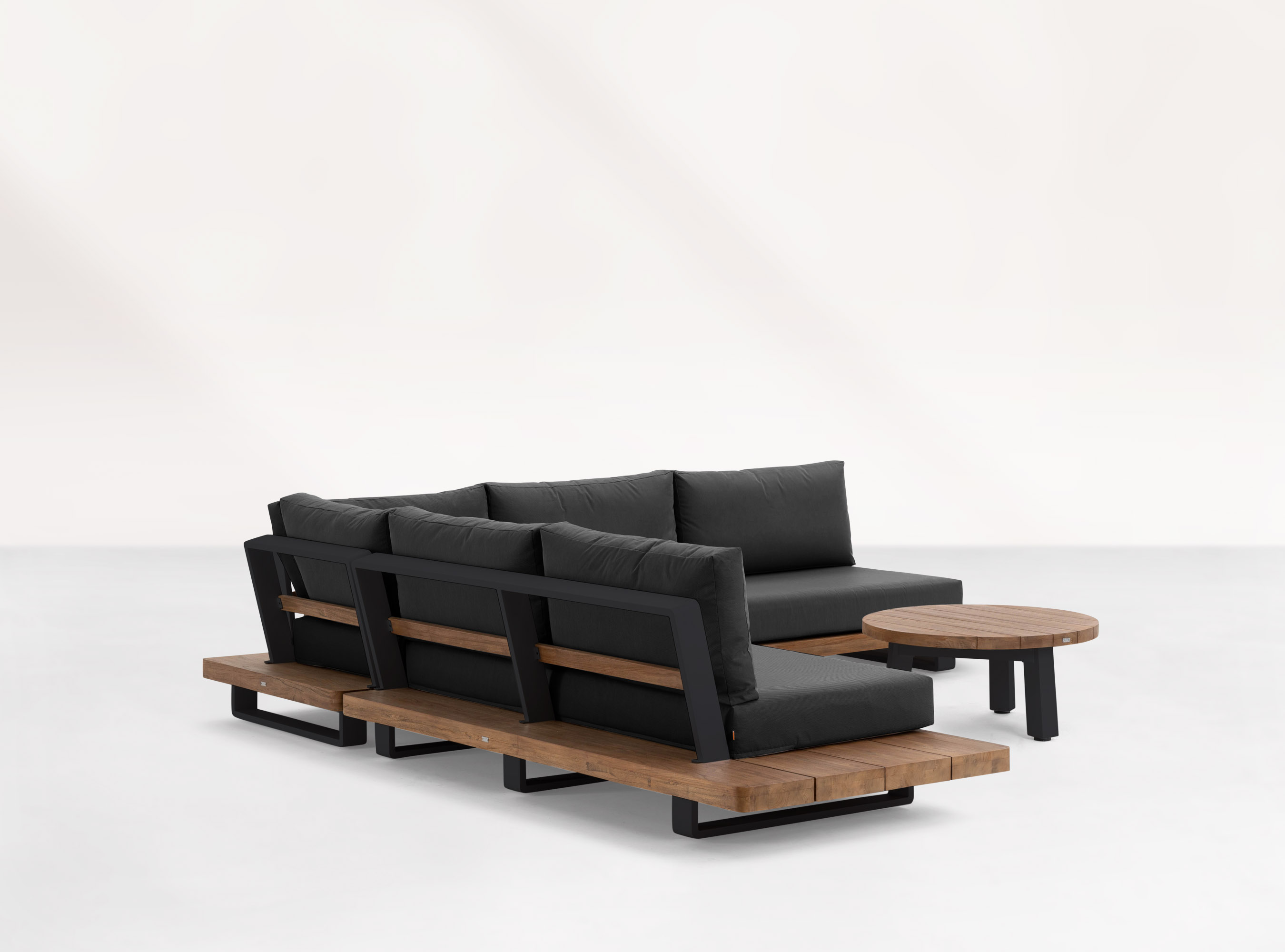 Life Loungeecke Set3 FITZ ROY Teak lava inkl. Polster