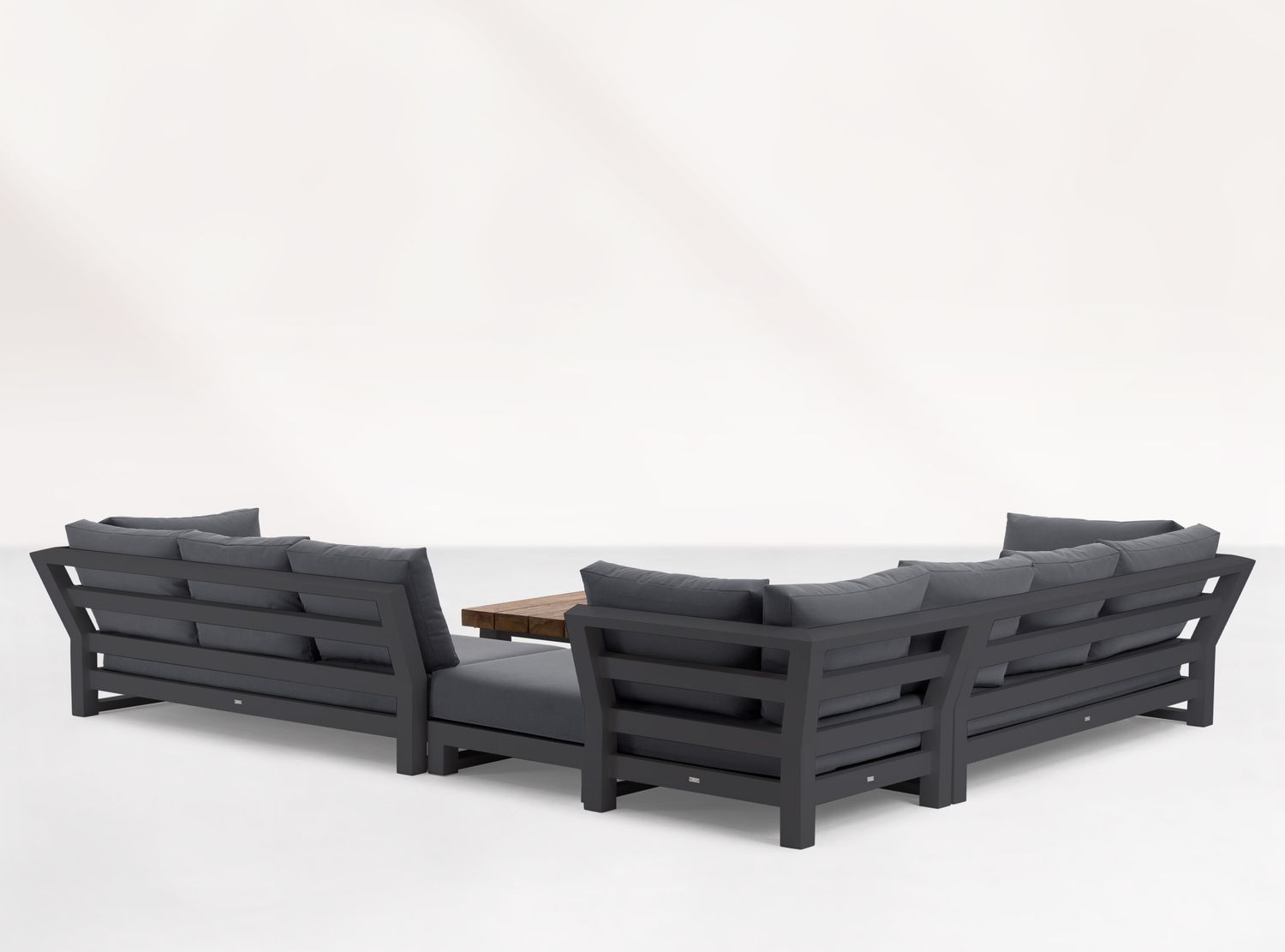 LIFE Loungeecke Set3 NEVADA lava inkl. Polster in