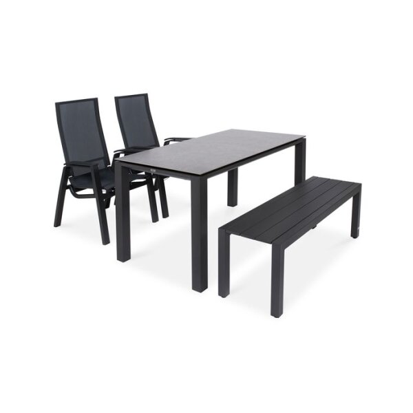 LIFE - Split Gartenbank lava 126cm