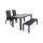 LIFE - Split Gartenbank lava 126cm