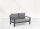 LIFE - Timber lounge lava 2-Sitz Bank All Weather mausgrau