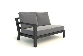 Life Timber Lounge lava offene Bank rechts Comforma sand