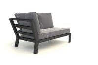 Life Timber Lounge lava offene Bank rechts hohe Armlehne Comforma sand
