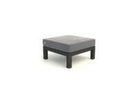LIFE - Timber lounge lava Fußhocker All Weather mausgrau