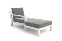 LIFE - Timber lounge weiß chaise longue rechts...