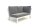 LIFE - Timber lounge weiß 2-Sitz Bank links hohe Armlehne Comforma steel