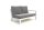LIFE - Timber lounge weiß 2-Sitz Bank links Comforma steel