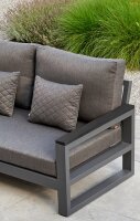 LIFE - Soho lounge lava/FSC robust Teak Ecke KD All Weather carbon