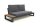 LIFE - Soho lounge lava/FSC robust Teak 2-Sitz Bank+Seitentisch KD Comforma steel
