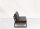 LIFE - Soho lounge lava/FSC robust Teak 2-Sitz Bank+Seitentisch KD Comforma basalt