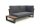 LIFE - Soho lounge lava/FSC robust Teak chaise longue rechts+Tisch KD Comforma basalt