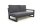 LIFE - Soho lounge lava/FSC robust Teak 2-Sitz Bank links+ Armlehne KD Comforma steel