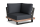 LIFE - Fitz Roy lounge lava/robust Teak Ecke All Weather carbon