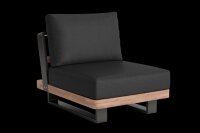 LIFE - Fitz Roy lounge lava/robust Teak Erweiterung...