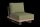 LIFE - Fitz Roy lounge lava/robust Teak Erweiterung Soltex olivgrün