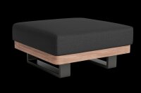 LIFE - Fitz Roy lounge lava/robust Teak Fußhocker...