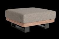 LIFE - Fitz Roy lounge lava/robust Teak Fußhocker...