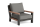 LIFE - Legend lounge lava - robust Teak - Sessel Soltex nebelgrau
