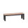 LIFE - Mixx Gartenbank lava - 128x40cm - grau teak