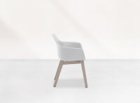 life Denver Stuhl grau teak/Denver weiß