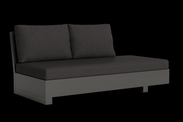 LIFE - Edge lounge lava 2,5-Sitzer Bank links KD Comforma basalt