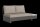 LIFE - Edge lounge lava/grau teak Bank mit Beistelltisch links KD Soltex beige