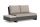 LIFE - Edge lounge lava/grau teak Bank mit Beistelltisch rechts KD All Weather khaki