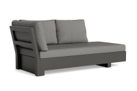 LIFE - Edge lounge lava 2,5-Sitz chaise links KD Soltex...