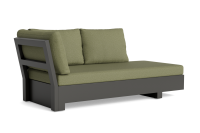 LIFE - Edge lounge lava 2,5-Sitz chaise links KD Soltex...
