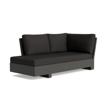 LIFE - Edge lounge lava chaise longue rechts KD Comforma basalt