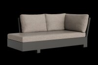 LIFE - Edge lounge lava chaise longue rechts KD Soltex beige
