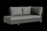 LIFE - Edge lounge lava chaise longue rechts KD Soltex...