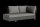 LIFE - Edge lounge lava chaise longue rechts KD Soltex nebelgrau