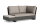 LIFE - Edge lounge lava/grau teak chaise longue mit Beistelltisch rechts KD All Weather khaki