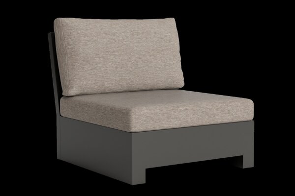 LIFE - Edge lounge lava Erweiterung KD Soltex beige