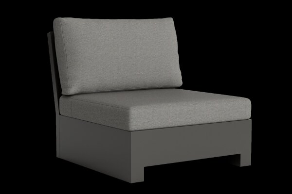 LIFE - Edge lounge lava Erweiterung KD All Weather nebelgrau