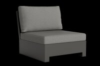 LIFE - Edge lounge lava Erweiterung KD All Weather nebelgrau