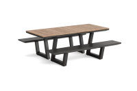 LIFE - Lotus Picknicktisch lava 210x90 Concept robust Teak