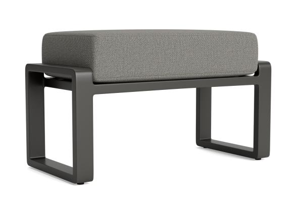 LIFE - Montana lounge lava halber Fußhocker Comforma steel