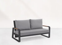 Life Montana Lounge verstellbar Lava/FSC robust Teak...