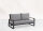 Life Montana Lounge verstellbar Lava/FSC robust Teak 2,5-sitzer Bank All Weather mausgrau