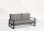 LIFE - Montana lounge verstellbar lava/FSC robust Teak 2,5-Sitz Bank Comforma steel
