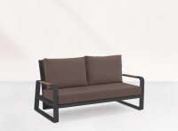 Montana Lounge verstelbaar Lava/FSC Robuust Teak 2,5 zits...