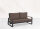 Montana Lounge verstelbaar Lava/FSC Robuust Teak 2,5 zits AW taupe