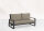 Life Montana Lounge verstellbar Lava/FSC robust Teak 2,5-sitzer Bank Comforma sand