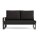 LIFE - Montana lounge lava/FSC robust Teak 2-Sitz Bank rechts Comforma basalt