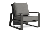 LIFE - Montana lounge verstellbar lava/FSC robust Teak...