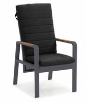 LIFE - Montana Gartenstuhl verstellbar hoch lava/FSC robust Teak Comforma basalt